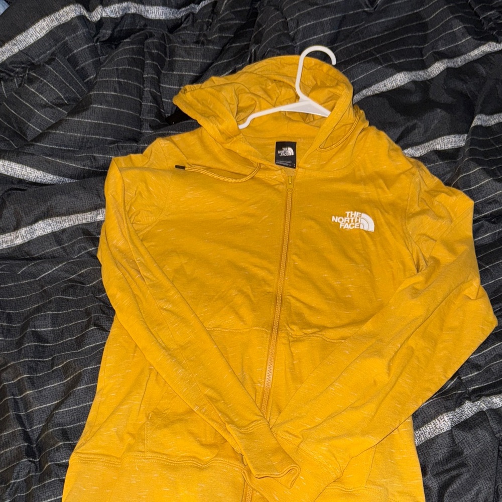 The North Face Mustard Yellow Zip-Up Hoodie
